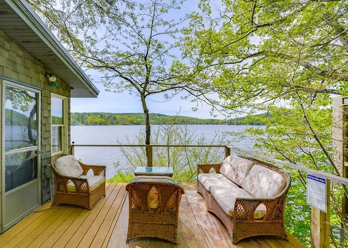 Lakeside Berkshires Cabin W/ Private Dock & Views