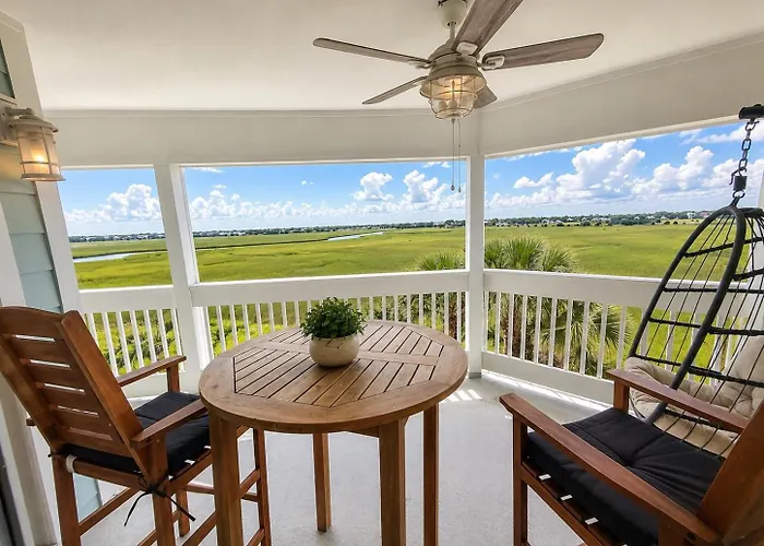 Condo Water View Folly Beach - Charleston Exotic Getaway