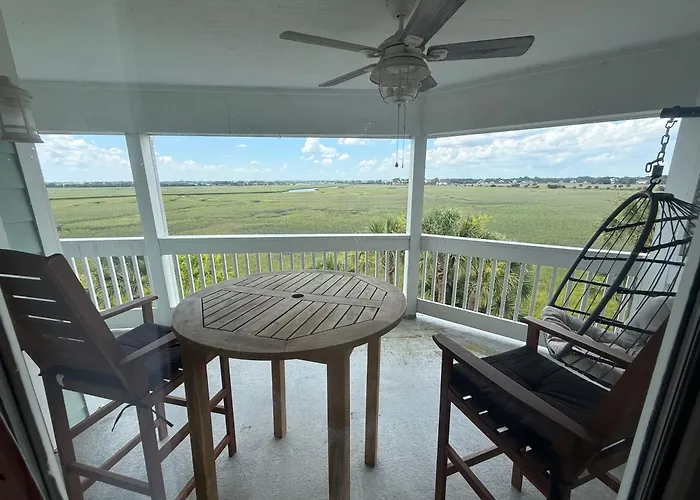 Condo Water View Folly Beach - Charleston Exotic Getaway