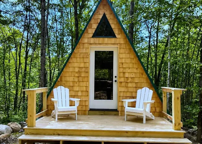 White Mountains A-Frame Off-Grid Stars Firepit