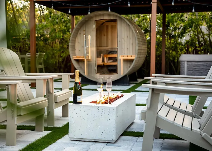 Velvet Bloom Bubbling Spa Retreat With Sauna & Jacuzzi