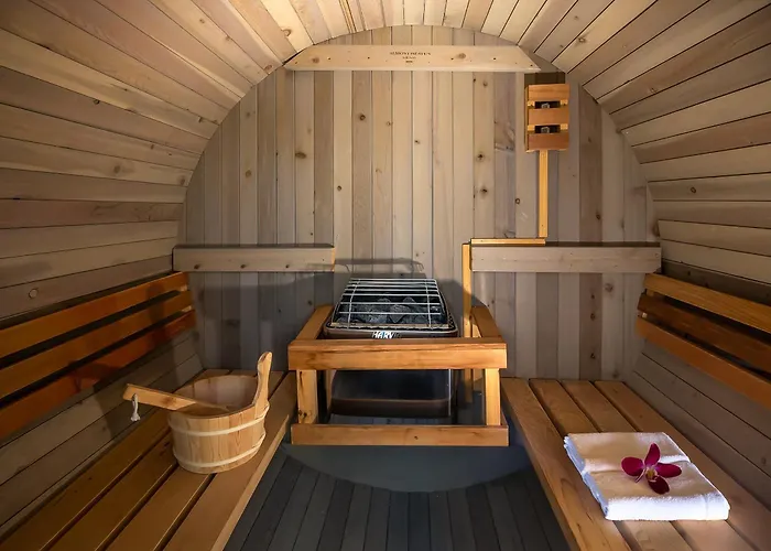 Velvet Bloom Bubbling Spa Retreat With Sauna & Jacuzzi