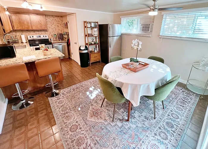 Mid-Century Modern Basement Apartment & Retro Game Room