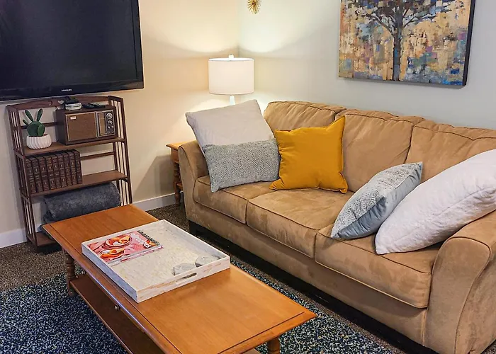Mid-Century Modern Basement Apartment & Retro Game Room
