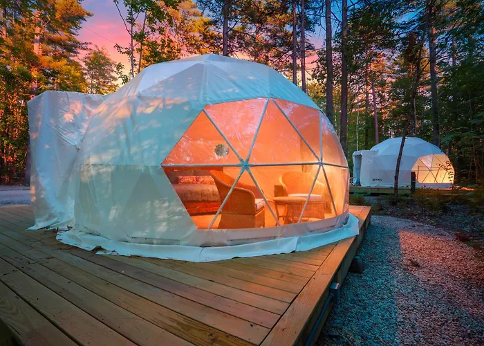 Pleasant River Glamping Dome 1 King Bed