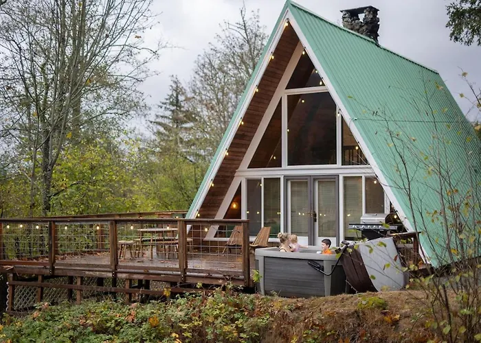 Pnw Aframe - Hot Tub With View And Ac