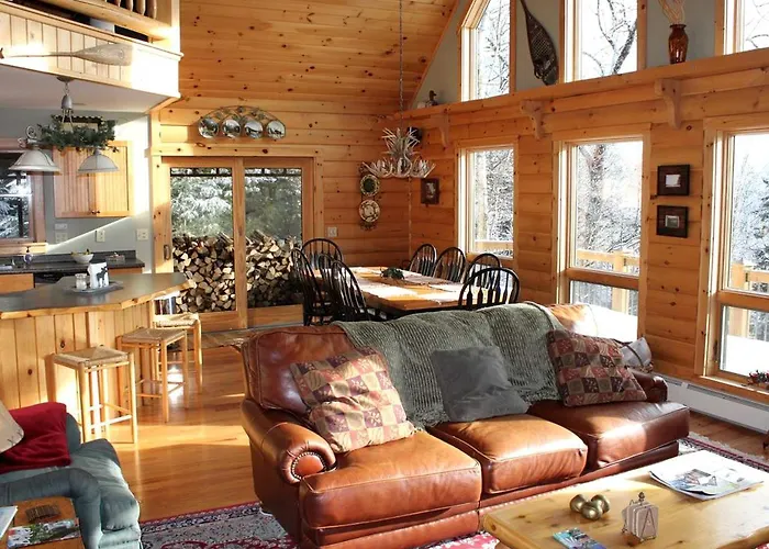 Luxury Cabin With Private Hot Tub Near Sunday River, Maine