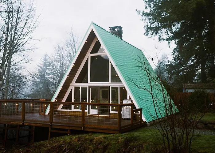 Pnw Aframe - Hot Tub With View And Ac
