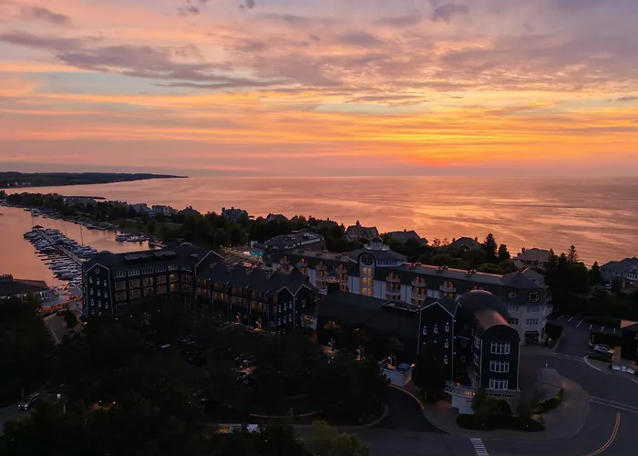Experience Luxury In King Suite 361, Nestled In Bay Harbor With Stunning Village Views.