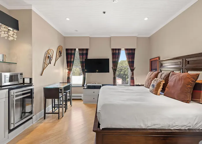 Independence Square 302, Top Floor Stylish Hotel Room With Wet Bar, A/C, In Downtown Aspen