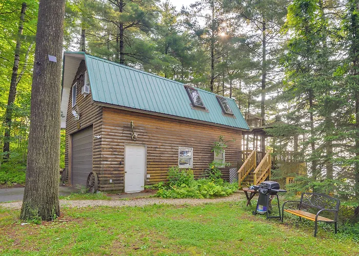 Lakefront Harrisville Cabin W/ Dock & Decks!