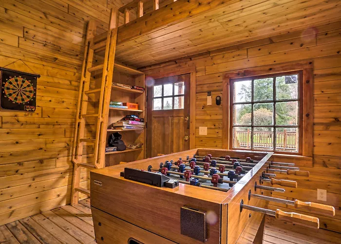 Scenic Log Cabin With Fire Pit & Stocked Creek!