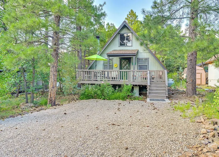 Deck & Grill: A-Frame Cabin In Munds Park!