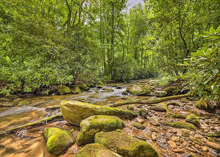 Scenic Creekside Cabin W/ Wraparound Porch!