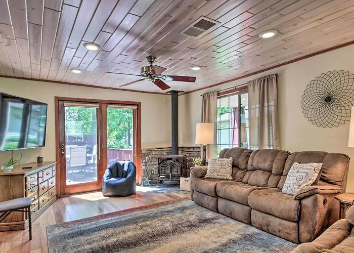 Retreat W/ Lake Access & Private Boat Dock!