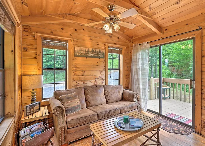 Quaint Log Cabin W/ Views Near West Jefferson