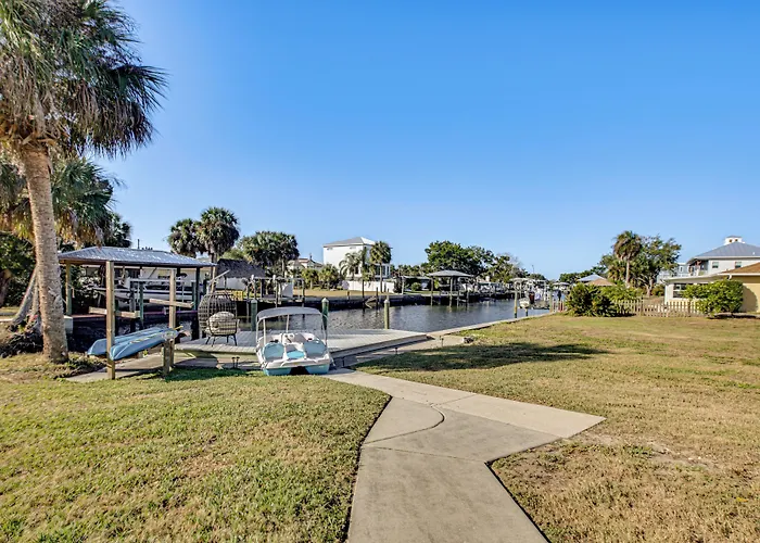 Waterfront Home On Canal W/ Dock & Pedal Boat!
