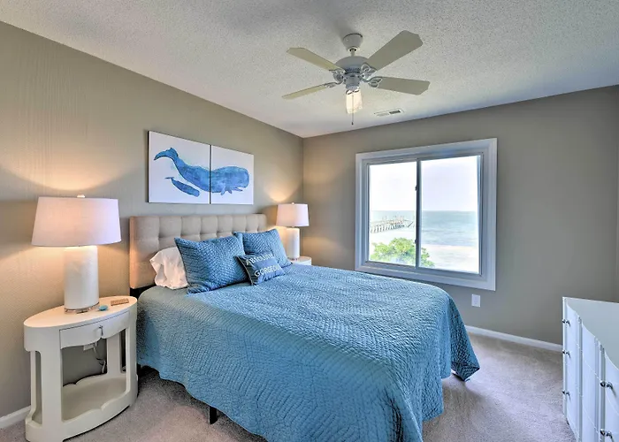 Waterfront Harkers Island Home: Sunset View & Dock