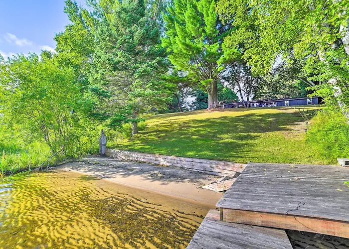 Riverfront Home W/ Dock ~ 6 Mi To Cheboygan!