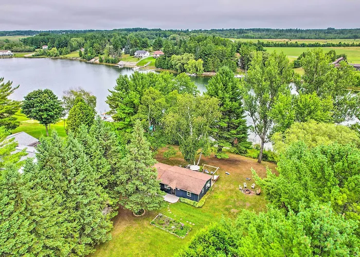 Riverfront Home W/ Dock ~ 6 Mi To Cheboygan!