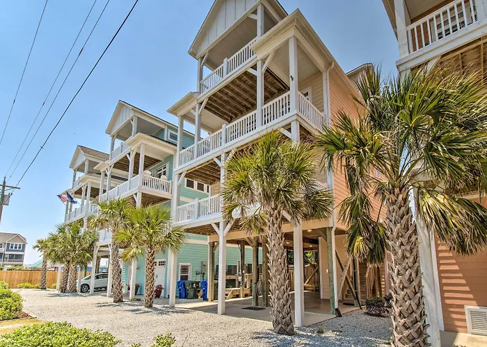 Surf City Escape W/ 6 Decks: Steps To Beach