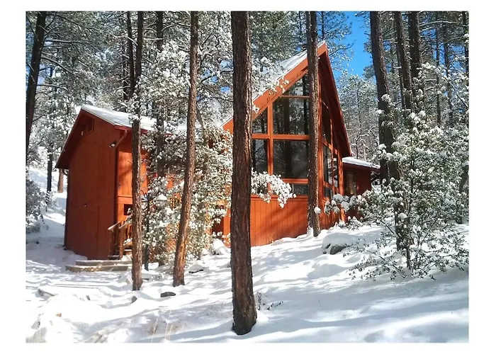 Relax Fireside! Peaceful Forest Haven In Prescott